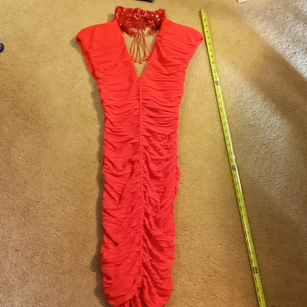 1980's Climax Red Dress